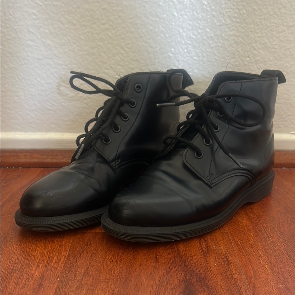 Black Leather Dr. Martins
